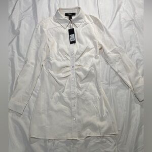 Forever 21 women’s button up a-line mini shirt dress